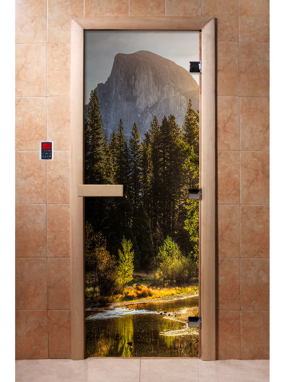 Дверь с фотопечатью  A090 1900х700 (8мм, 3 петли)(ольха) DoorWood