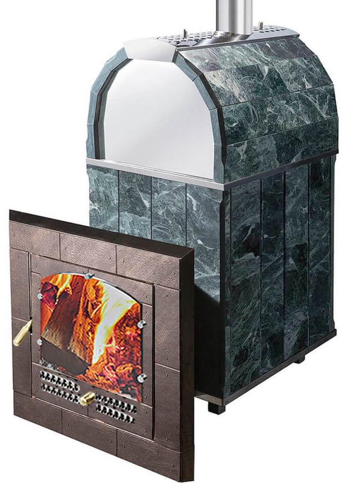 Печь Калита М арочная дверка нержавеющая сталь, змеевик VVD