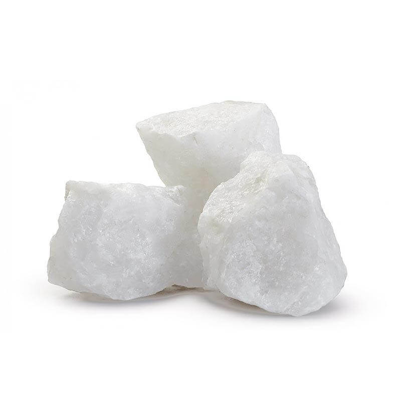 Камни для бани Кварц жаркий лед колотый ведро 10кг
