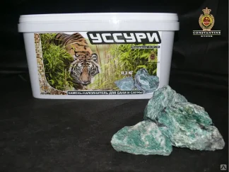 Камень УССУРИ Листвинит AURUM (11,3 кг)