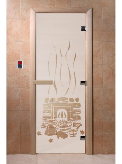 Дверь "Банька Сатин"(1900/800) матовая DoorWood