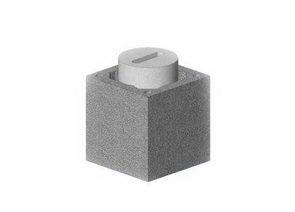 Комплект Блок – опора (бетонный блок-основание, каменная оболочка) Высота комплекта 3 пм Schiedel