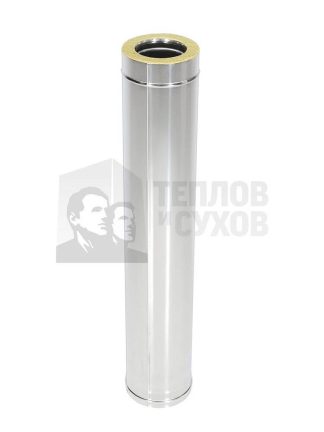 Труба термо ТТ-Р 1000 с хомутом (316-0.8/304-0.5) ТиС