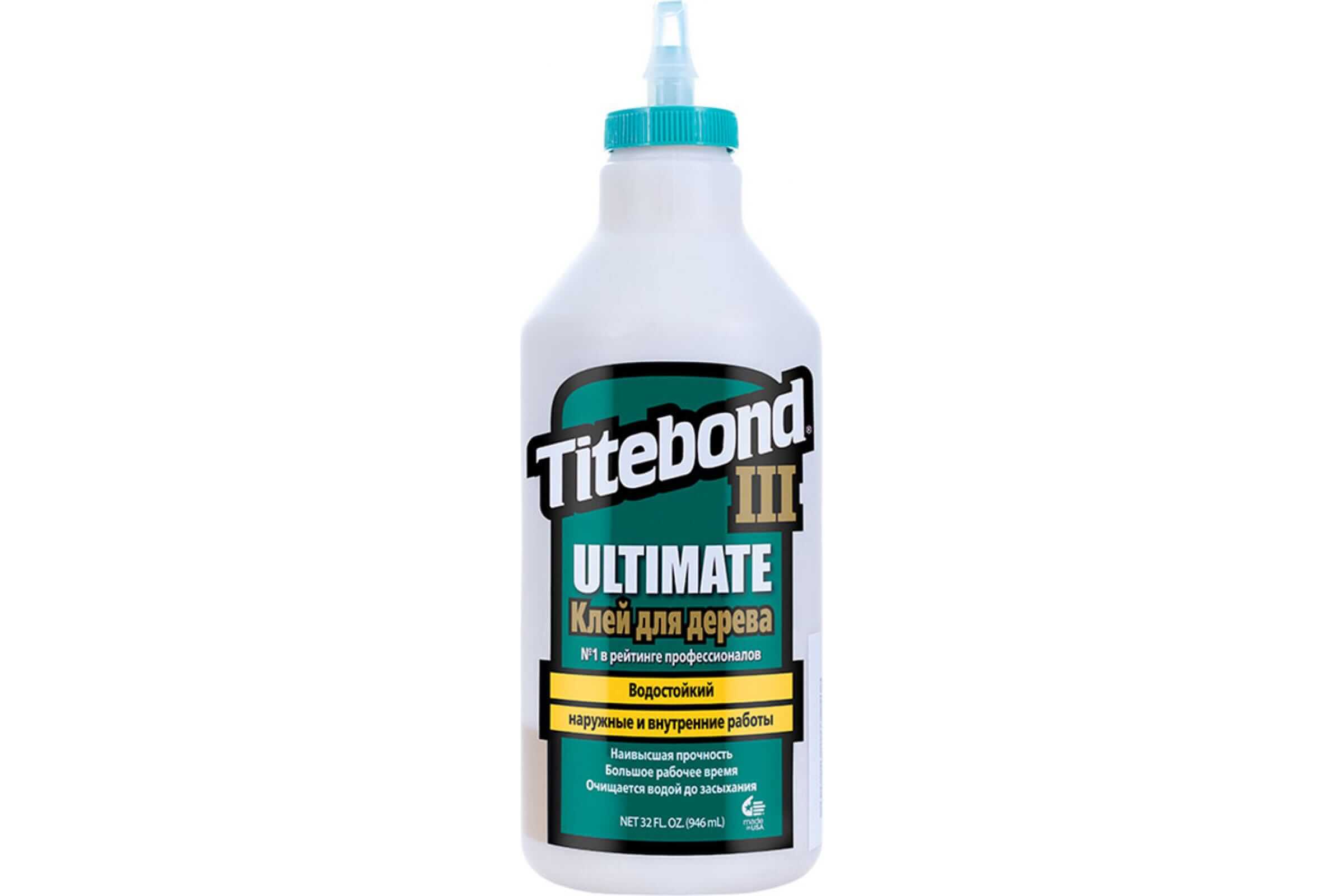Клей повышенной влагостойкости Titebond III Ultimate 1415 0,946л