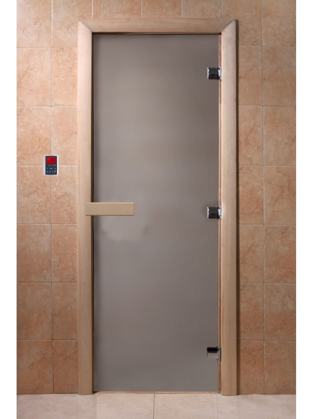 Дверь для сауны DoorWood “Теплое утро” 200х80 (сатин, коробка хвоя)